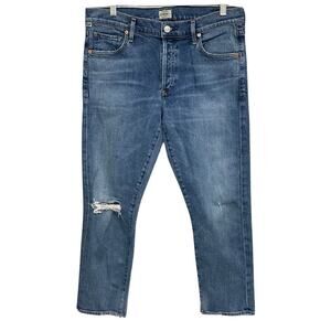 Citizens of Humanity EMERSON SLIM BOYFRIEND Jeans Size 28 Blue Denim Button Fly